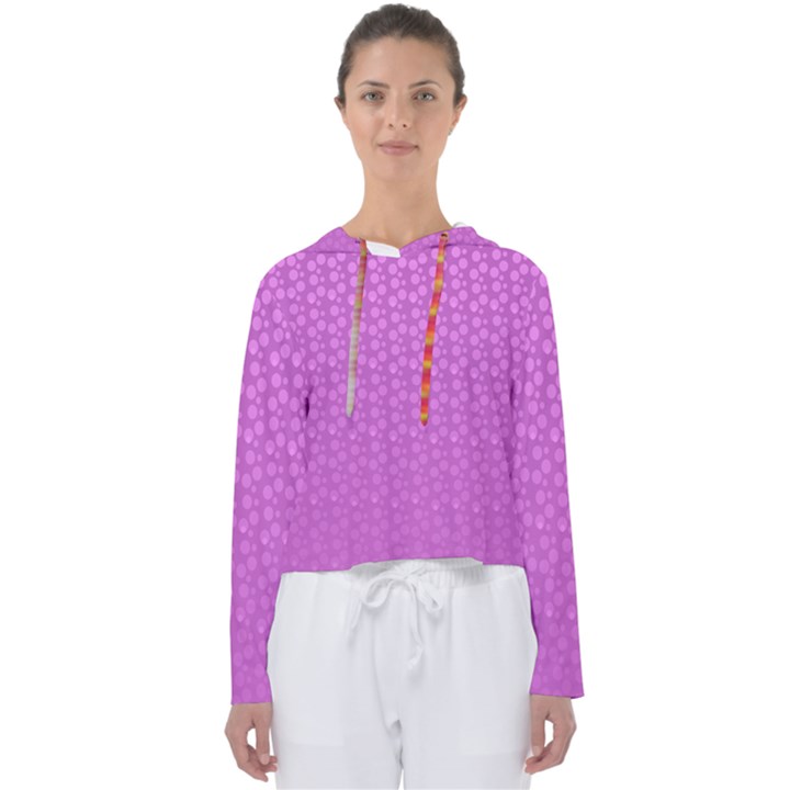 Background Polka Pink Women s Slouchy Sweat