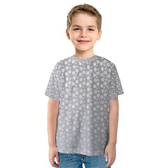 Background Polka Grey Kids  Sport Mesh Tee