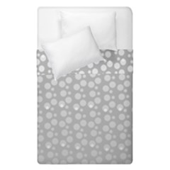 Background Polka Grey Duvet Cover Double Side (single Size)