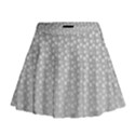 Background Polka Grey Mini Flare Skirt View1