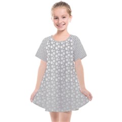 Background Polka Grey Kids  Smock Dress