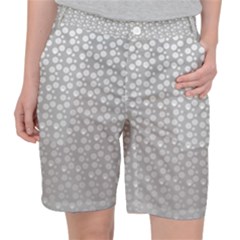 Background Polka Grey Pocket Shorts by HermanTelo