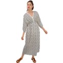 Background Polka Grey Grecian Style  Maxi Dress View1