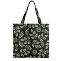 Flowers Pattern Spring Nature Zipper Grocery Tote Bag View2