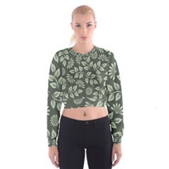 Flowers Pattern Spring Nature Cropped Sweatshirt