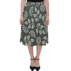 Flowers Pattern Spring Nature Classic Midi Skirt