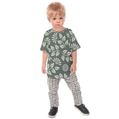 Flowers Pattern Spring Nature Kids  Raglan Tee