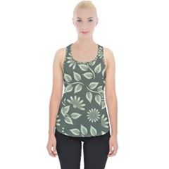 Flowers Pattern Spring Nature Piece Up Tank Top