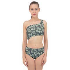 Flowers Pattern Spring Nature Spliced Up Two Piece Swimsuit