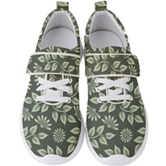 Flowers Pattern Spring Nature Men s Velcro Strap Shoes