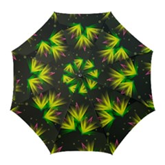 Floral Abstract Lines Golf Umbrellas