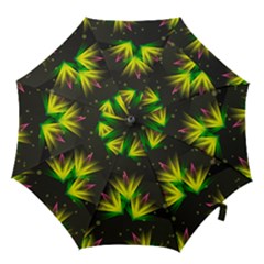 Floral Abstract Lines Hook Handle Umbrellas (large)