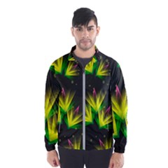 Floral Abstract Lines Men s Windbreaker