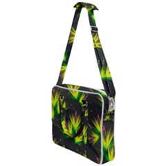 Floral Abstract Lines Cross Body Office Bag by HermanTelo