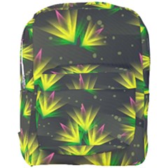 Floral Abstract Lines Full Print Backpack