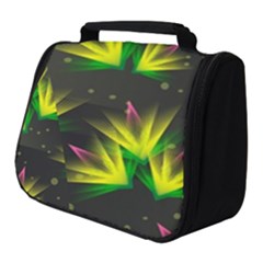 Floral Abstract Lines Full Print Travel Pouch (small) by HermanTelo