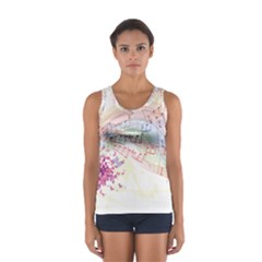 Music Notes Abstract Sport Tank Top 