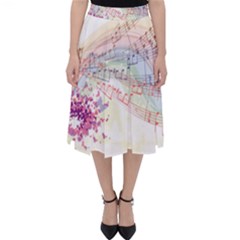 Music Notes Abstract Classic Midi Skirt