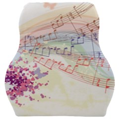 Music Notes Abstract Car Seat Velour Cushion  by HermanTelo