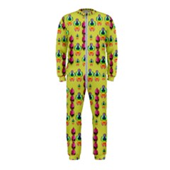 Power Can Be Flowers And Ornate Colors Decorative Onepiece Jumpsuit (kids) by pepitasart