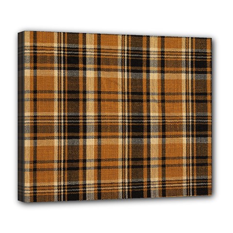 Tartan Design Deluxe Canvas 24  X 20  (stretched) by impacteesstreetwearfour