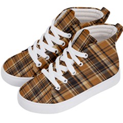 Tartan Design Kids  Hi-top Skate Sneakers