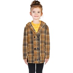 Tartan Design Kids  Double Breasted Button Coat by impacteesstreetwearfour