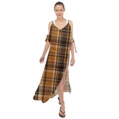 Tartan Design Maxi Chiffon Cover Up Dress by impacteesstreetwearfour