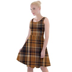 Tartan Design Knee Length Skater Dress