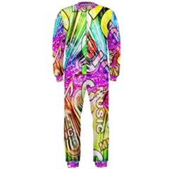 Music Abstract Sound Colorful Onepiece Jumpsuit (men)  by Mariart