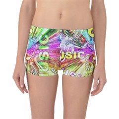 Music Abstract Sound Colorful Boyleg Bikini Bottoms