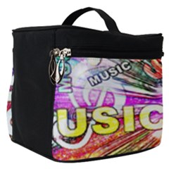 Music Abstract Sound Colorful Make Up Travel Bag (small)