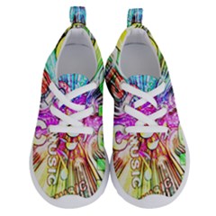 Music Abstract Sound Colorful Running Shoes