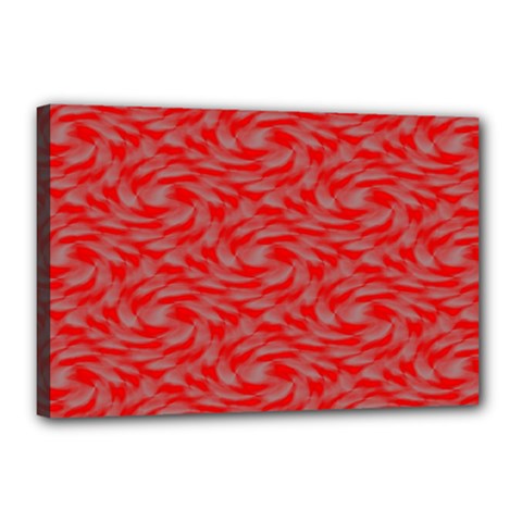 Background Abstraction Red Gray Canvas 18  X 12  (stretched) by HermanTelo