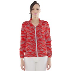 Background Abstraction Red Gray Women s Windbreaker by HermanTelo