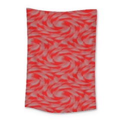 Background Abstraction Red Gray Small Tapestry