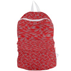 Background Abstraction Red Gray Foldable Lightweight Backpack