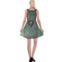 Elegant Heart With Piano And Clef On Damask Background Reversible Velvet Sleeveless Dress View2