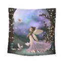 Little Fairy With Dove Square Tapestry (Small) View1