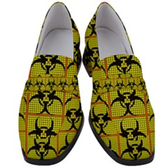 Biohazard Sign Women s Chunky Heel Loafers by ArtworkByPatrick