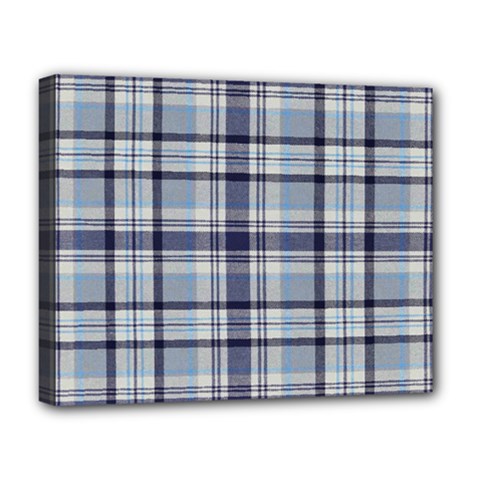 Tartan Design 2 Deluxe Canvas 20  X 16  (stretched) by impacteesstreetwearfour