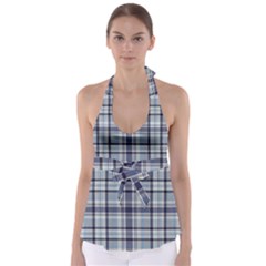 Tartan Design 2 Babydoll Tankini Top by impacteesstreetwearfour