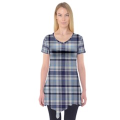 Tartan Design 2 Short Sleeve Tunic  by impacteesstreetwearfour