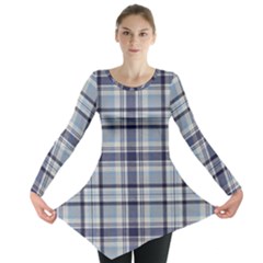 Tartan Design 2 Long Sleeve Tunic  by impacteesstreetwearfour