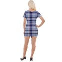 Tartan Design 2 Short Sleeve Asymmetric Mini Dress View2