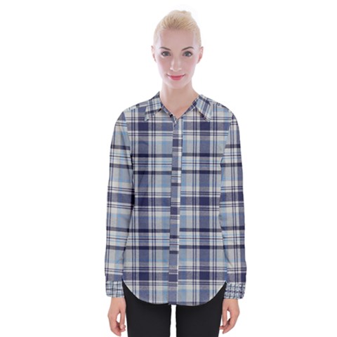 Tartan Design 2 Womens Long Sleeve Shirt by impacteesstreetwearfour