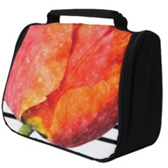 Tulip Watercolor Red And Black Stripes Full Print Travel Pouch (big) by picsaspassion