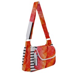 Tulip Watercolor Red And Black Stripes Multipack Bag by picsaspassion