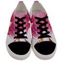 Magnolia Roze aquarel watercolor Men s Low Top Canvas Sneakers View1