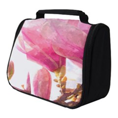 Magnolia Roze aquarel watercolor Full Print Travel Pouch (Small)